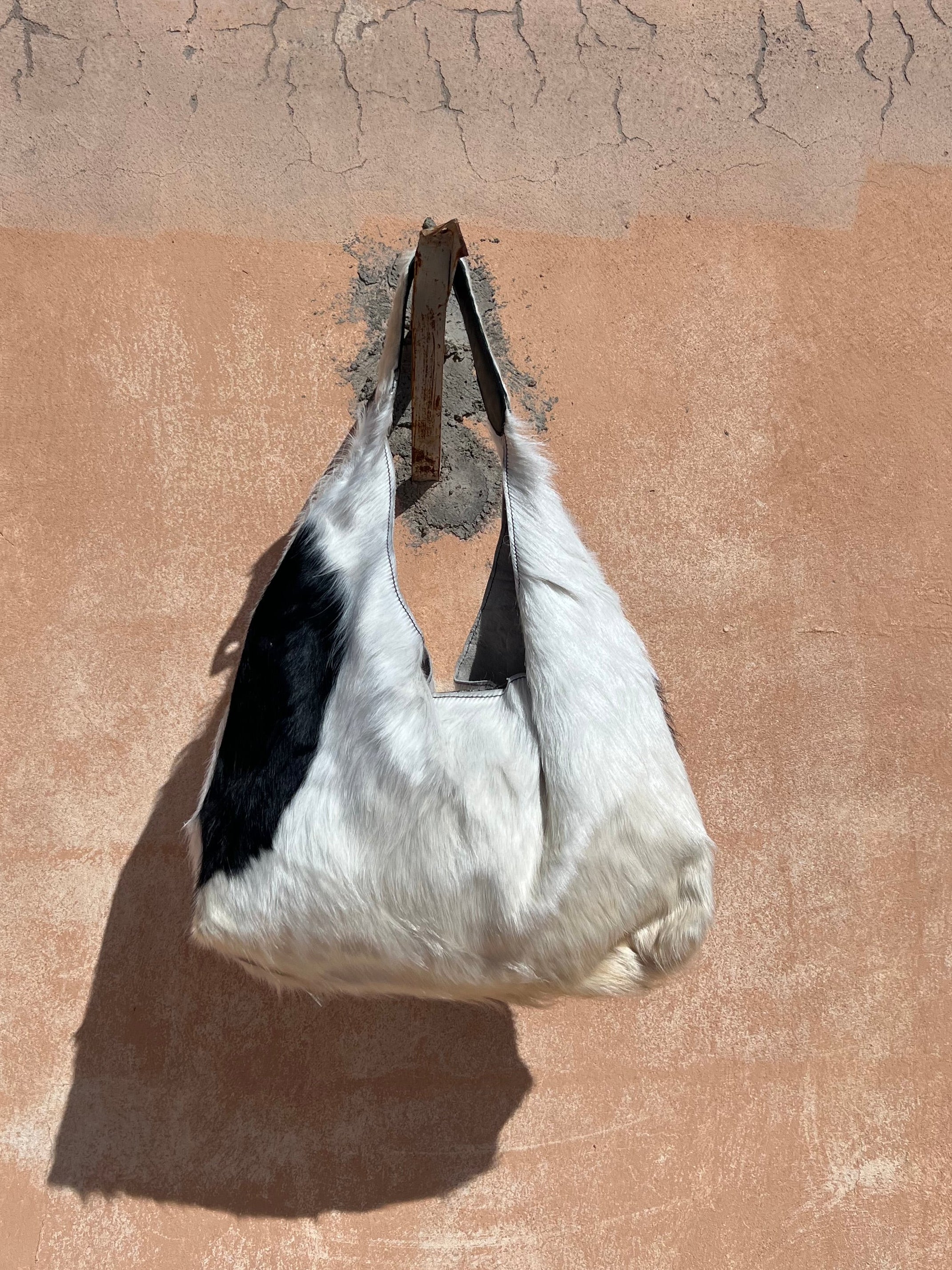 Sac en cuir de vache fait à la main – Artisanat marocain